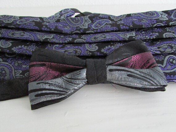 Vintage 1980s Bow Tie & Cummerbund | Formal Wear,… - image 5