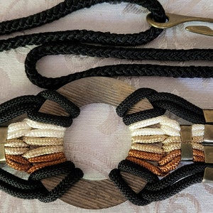 Vintage Multi Color Rope Belt With Metal Ring | Boho, Hippie Wide Rope ...