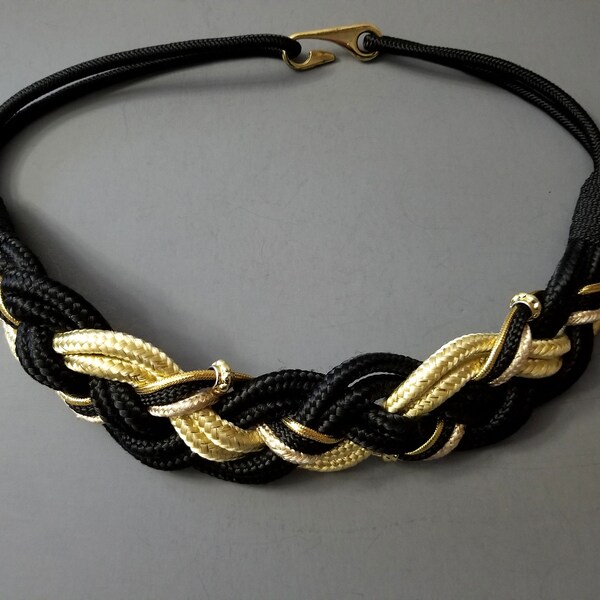 Vintage Multi Color Rope Belt With Metal Ring Boho, Hippie Wide Rope ...