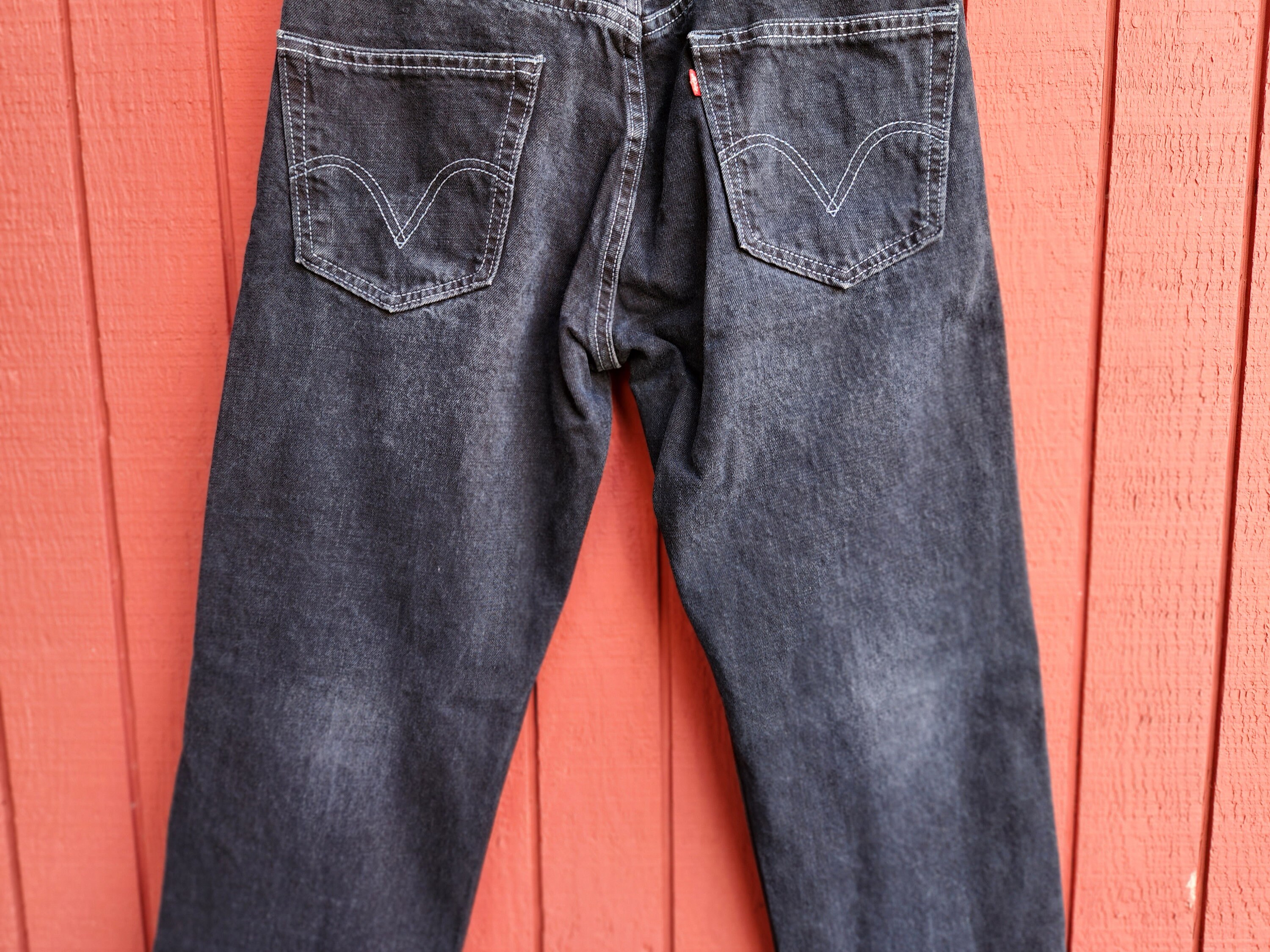 Vintage Levis 501 Black Jeans | Faded, Button Fly Denim