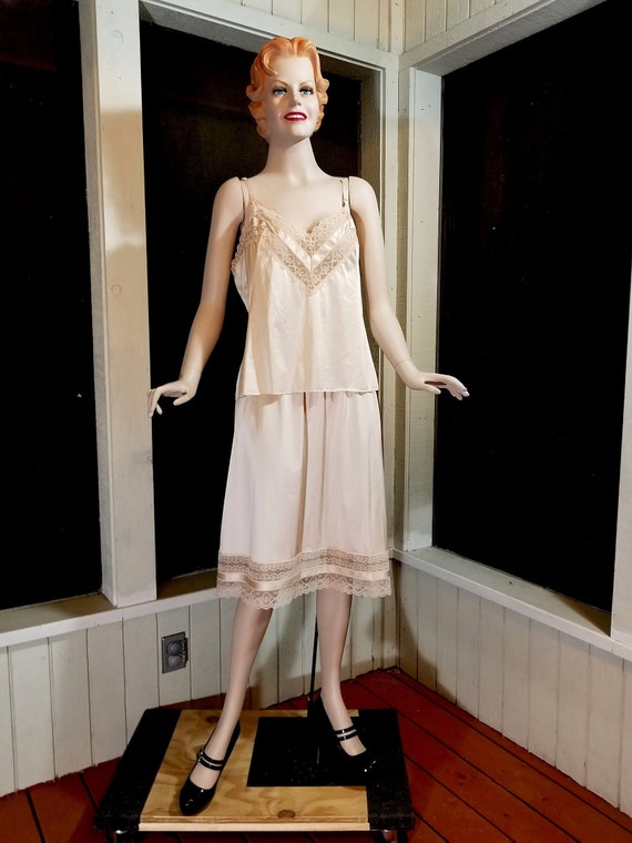 1970s Vanity Fair Light Beige Slip Camisole Matching Set Etsy