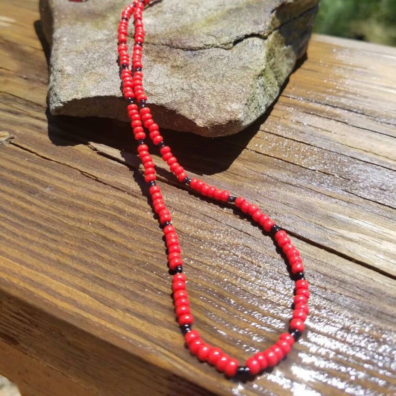 Hand Made Body Jewelry Waist Beads|Body Chains|Summer Jewelry|Belly Beads Energy Jewelry Red /& Black Lady Bug African Inspired 17