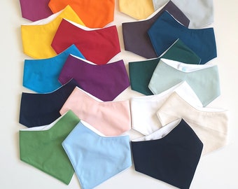 plain bandana bibs
