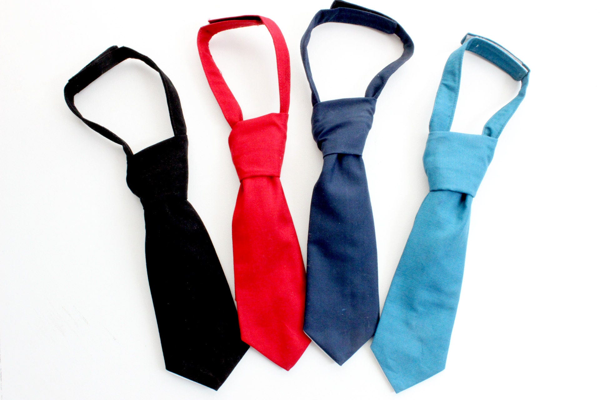 Baby Boys Neck Tie Necktie Boys Neck tie Plain Black Red Etsy