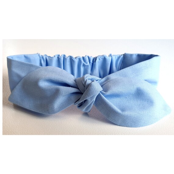 light blue headband for baby girl