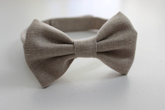 Beige Metallise Lin Coton Bebe Noeud Papillon Bebe Garcon Etsy