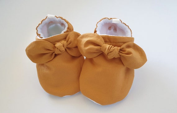 Mustard baby shoes soft baby girl shoes 