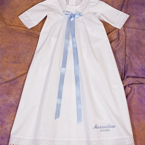 Family christening robe, christening robe with names for boys and girls