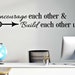 Encourage Each Other Wall Art - Classroom Decal - School Room Decor ...