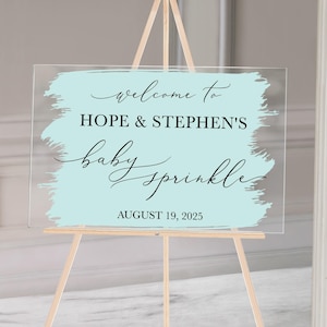 Calcomanía de bienvenida para baby shower, letrero de bienvenida para baby shower, baby shower informal, baby shower DIY, letras para letrero acrílico o espejo