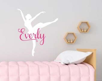 Ballerina Decal - Ballerina Wall Decal - Ballerina Sticker - Ballet Decal - Ballet Wall Decal - Ballet Decor - Ballerina Decor