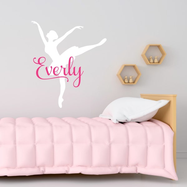 Ballerina Decal - Ballerina Wall Decal - Ballerina Sticker - Ballet Decal - Ballet Wall Decal - Ballet Decor - Ballerina Decor