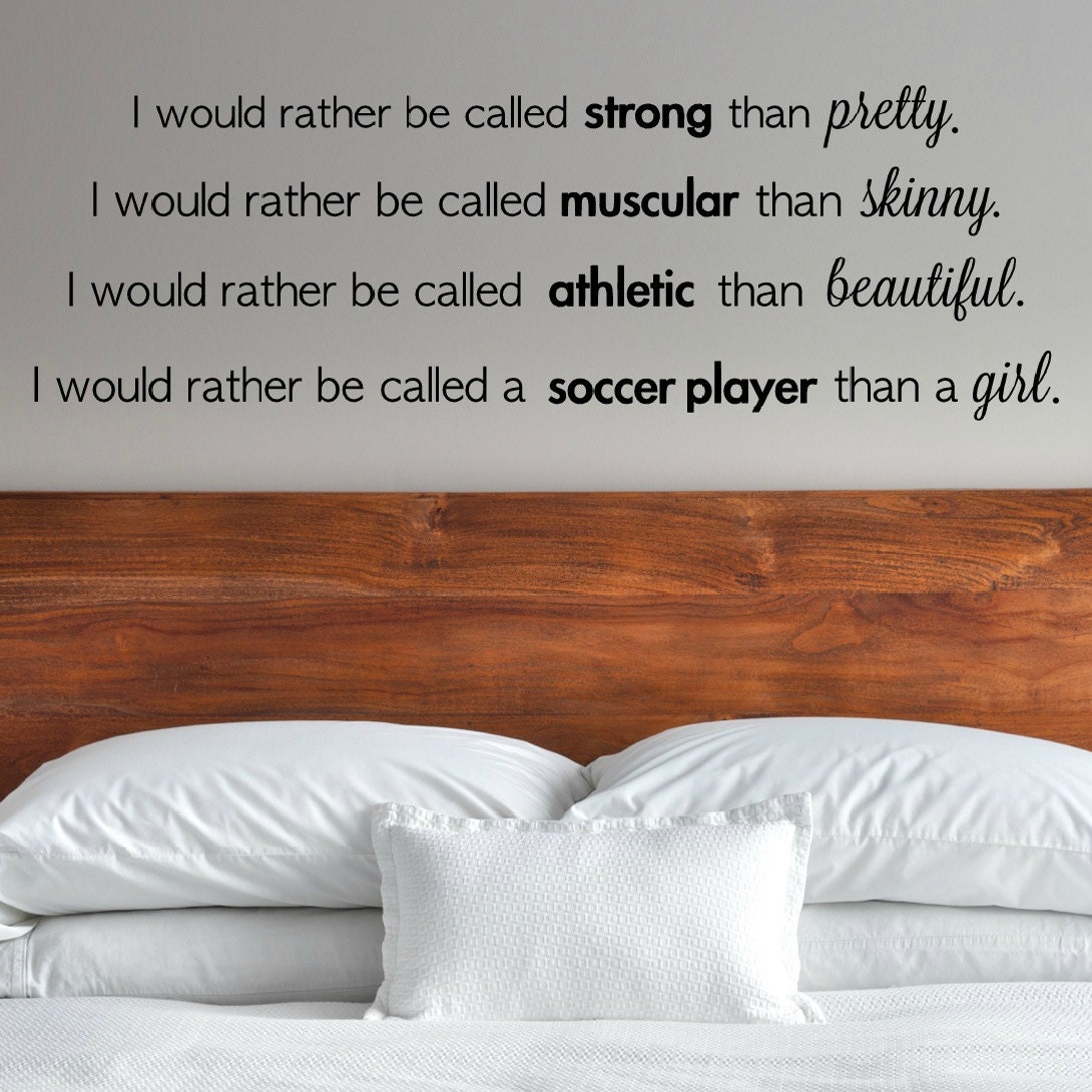 Soccer Quote Decal Soccer Decal Soccer Wall Decal Etsy