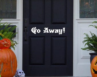 Fall Front Door Decorations - Halloween Door Decal - Unique Halloween Decorations - Spooky Halloween Decorations - Vinyl Lettering