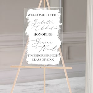 2024 Graduation Party Decorations - Graduation Welcome Sign - High School Graduation - College Graduation Decor - Graduation Party Sign