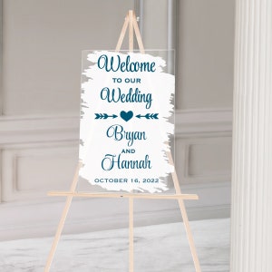 Welcome to Our Wedding Decal, Wedding Decal for Mirror, Wedding Decal for Chalkboard, White Welcome Sign Wedding Decal, Welcome Sign Decal