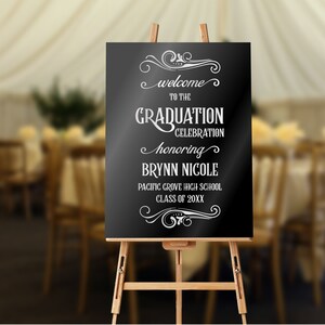 2025 Graduation Party Decorations - Graduation Welcome Sign - High School Graduation - College Graduation Decor - Graduation Party Sign