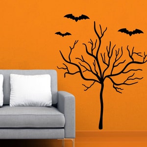 Spooky Halloween Decorations -  Halloween Decorations Bats - Unique Halloween Decorations - Large Halloween Decorations - Vinyl Lettering