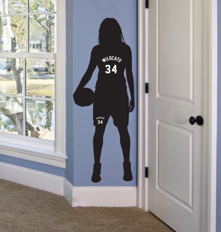 Personalized Girls Basketball Gifts, Basketball Decor, Basketball Room Decor, Girl Who Love Basketball Wall Art, Basketball Bedroom Decor