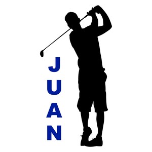 Personalized Golf Gift - Golf Decor - Golf Wall Decor - Mens Golf Gifts - Sports Decor - Sports Decal - Golf Wall Decal image 2