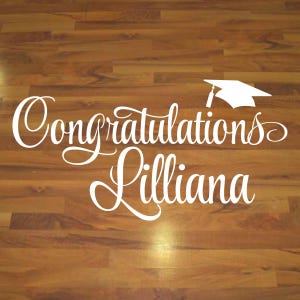 Class of 2026 Graduation Dance Floor Decal Vinyl, Custom Graduation Sign Lettering, Personalized Decoration