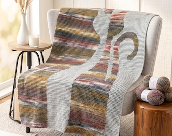 Homemade Cozy Cat Crochet Blanket - Lap Throw – Cat Lover Gift