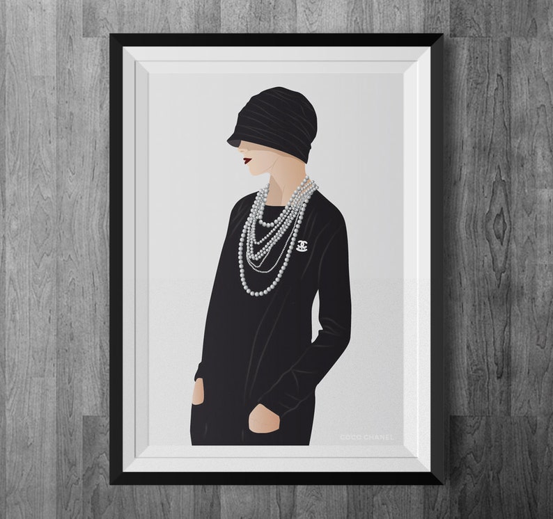 Vintage Inspired Illustration Retro Art Wall Decorations Art Print Wall