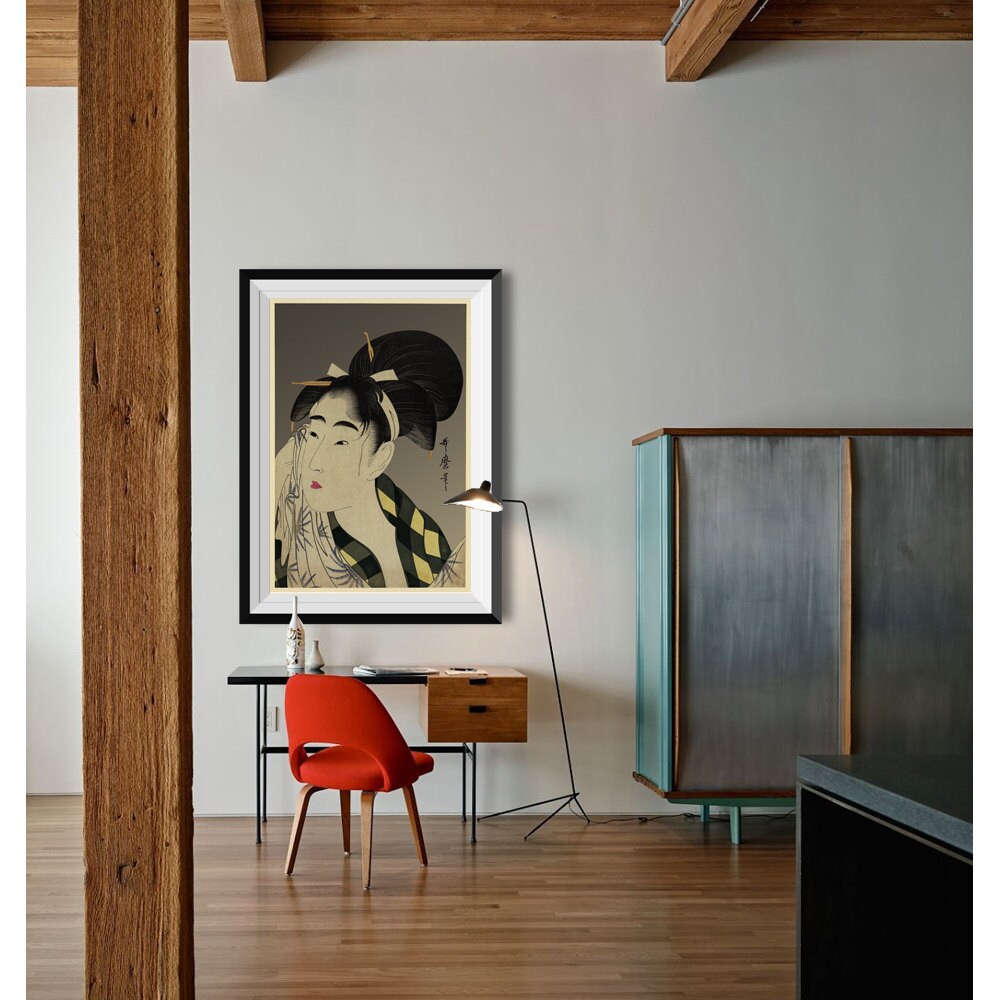 Japanese Wall Art Vintage Inspired illustration Wall Art Etsy