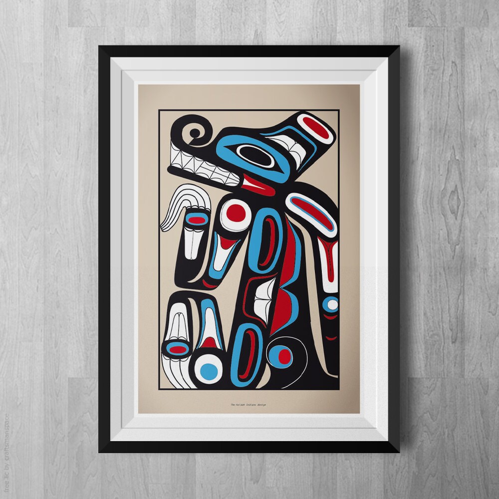Native Haida designs Haida Art Print IIlustration Wall Etsy
