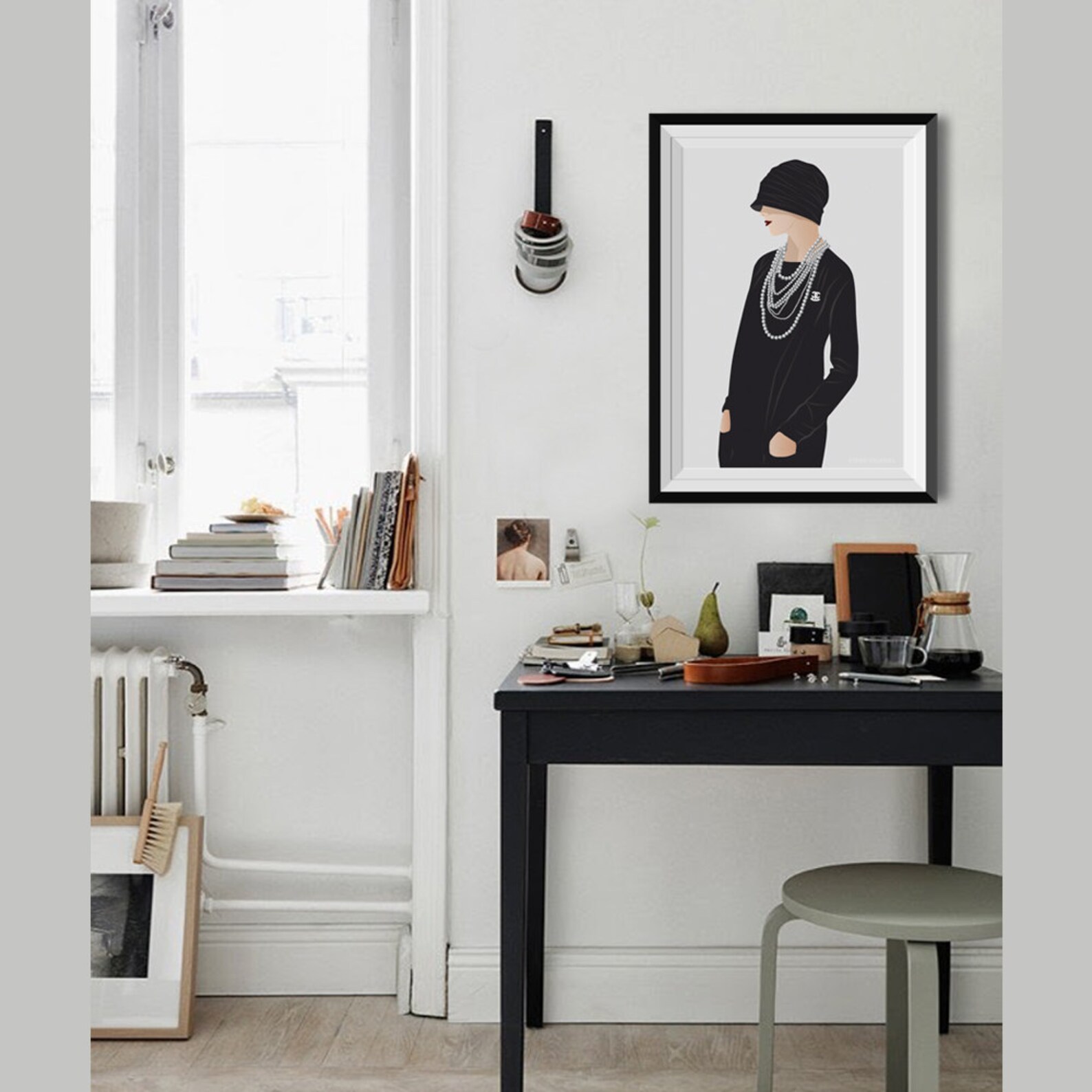 Vintage Inspired Illustration Retro Art Wall Decorations Art Print Wall