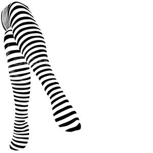 Art to Print -Fashion Illustration - Wall Decor - Modern Wall Art - Digital Illustration - Stripes Legs