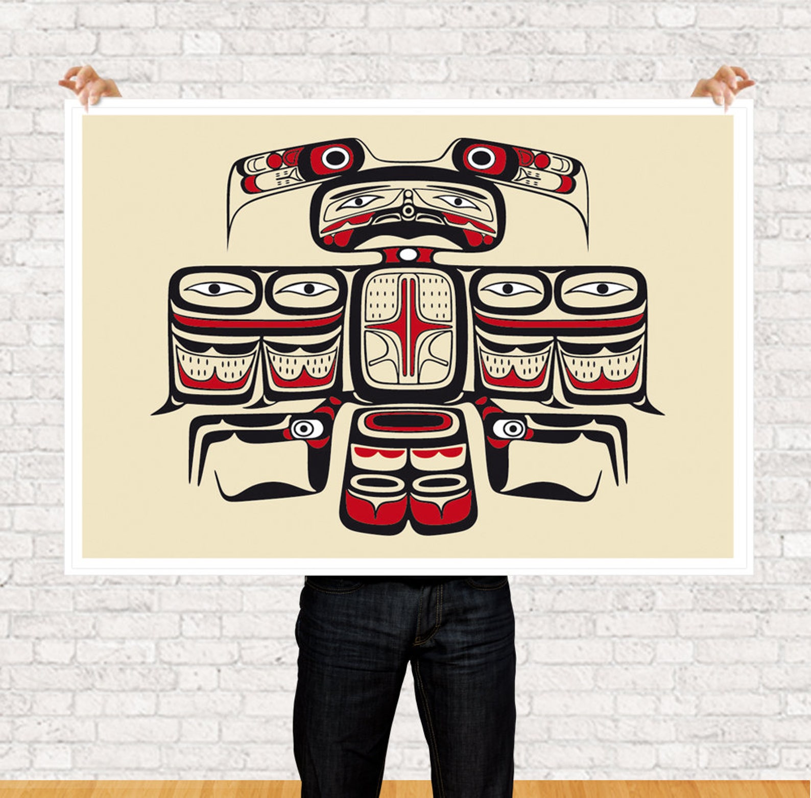 Native Haida designs Haida Art Print IIlustration Wall Etsy