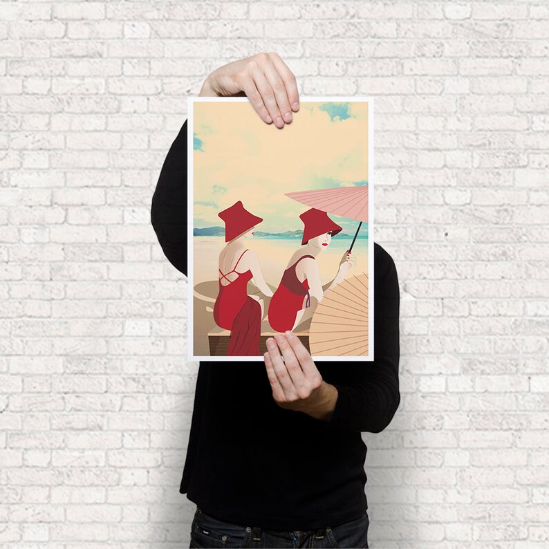 French Fashion Illustration Prints Online Art Prints Etsy