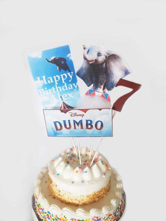 Birthday 3d Cake Topper Dumbo 2019 Disney Decoration Party Etsy