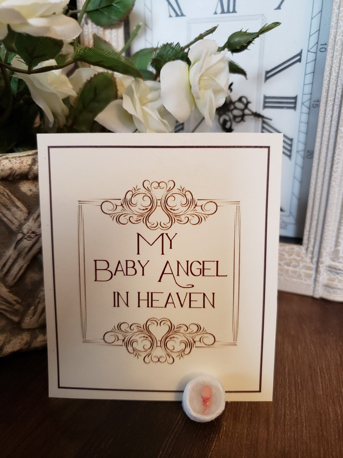 Schöne Säugling Baby Verlust Fehlgeburt Memorial Skulptur Etsy