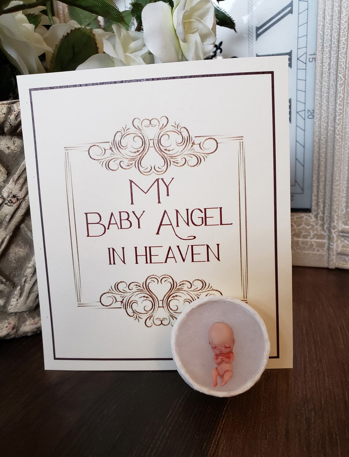 Schöne Säugling Baby Verlust Fehlgeburt Memorial Skulptur Etsy