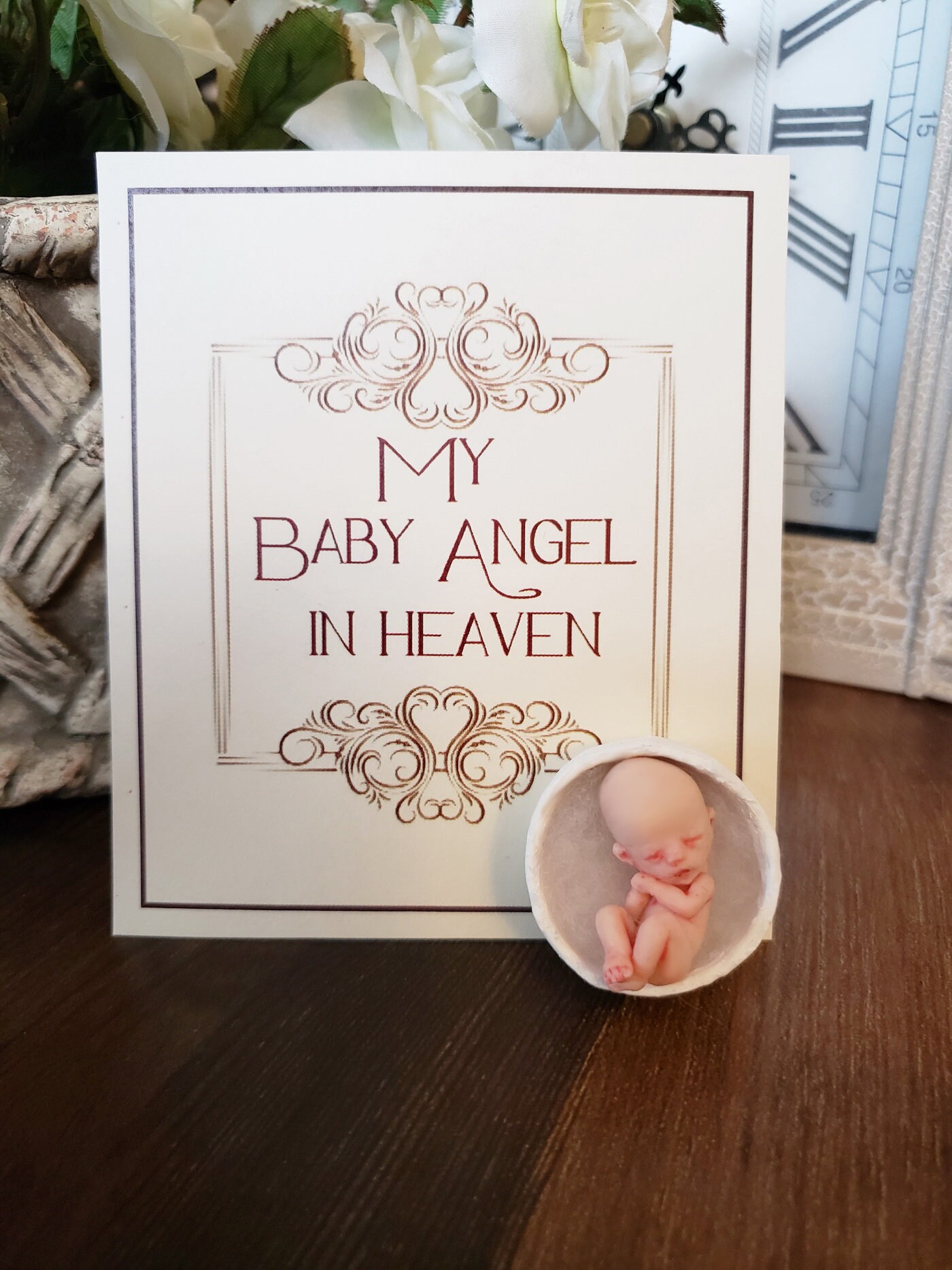 Schöne Säugling Baby Verlust Fehlgeburt Memorial Skulptur Etsy