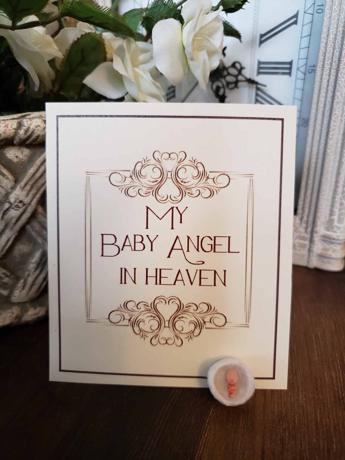 Schöne Säugling Baby Verlust Fehlgeburt Memorial Skulptur Etsy