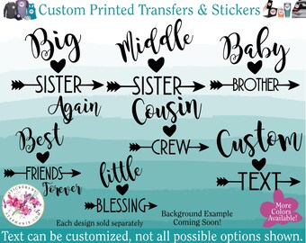 big sister iron on transfer