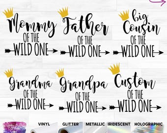 Wild One Family Custom Ready-to-Apply Iron-On Transfer