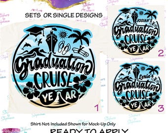 Graduation Cruise 2026 Ready-to-Apply Iron-On Transfer