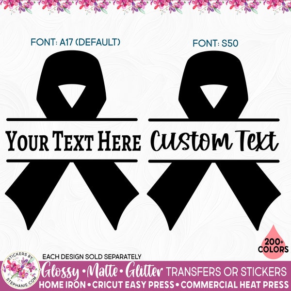 Ribbon Monogram - Etsy