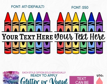 Crayon Box with Students Names – Breezy Events and Design