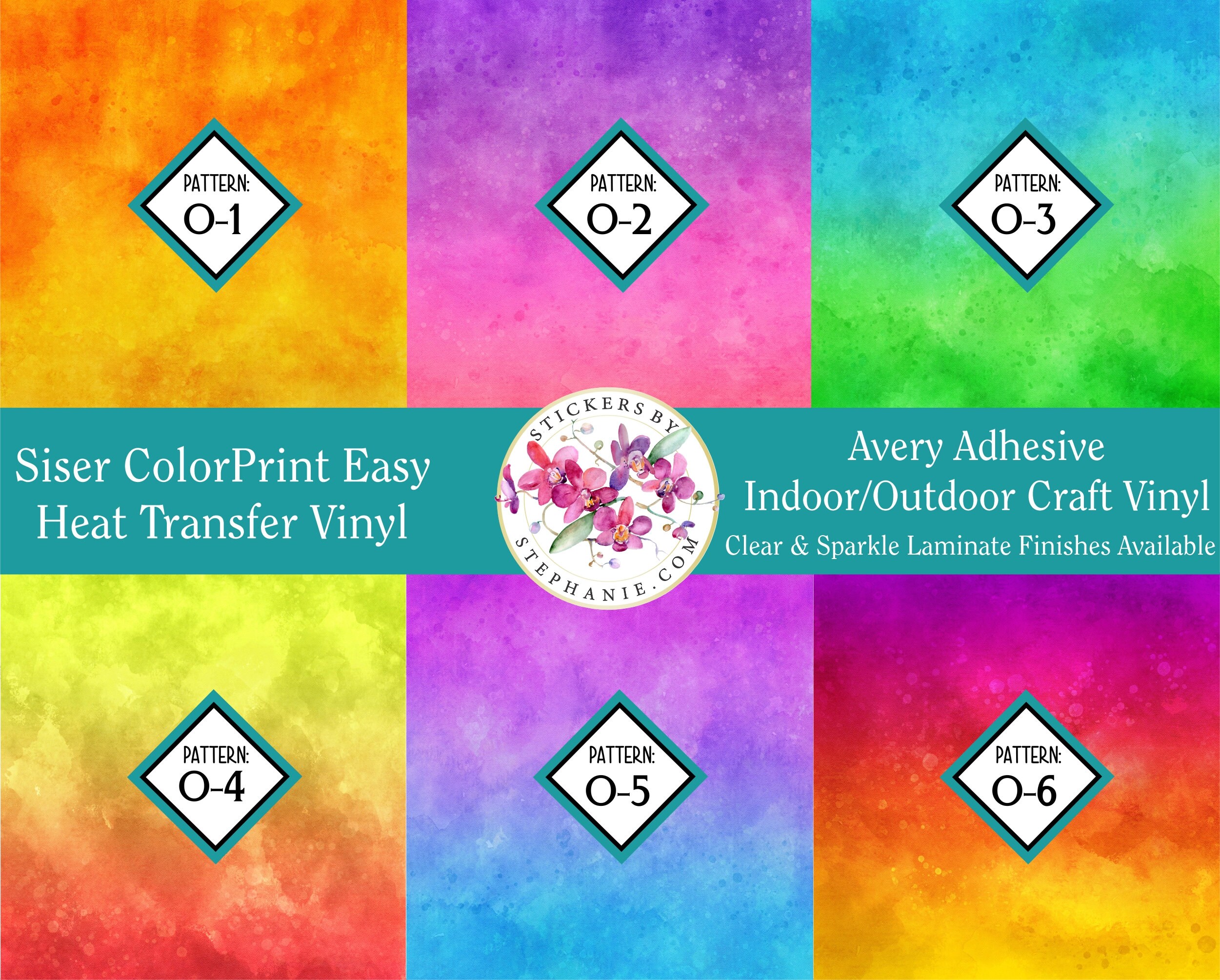 Custom Printed HTV Heat Transfer Vinyl or Craft Vinyl Adhesive | Etsy
