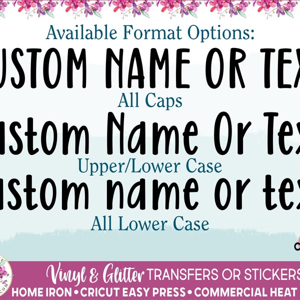 Heat Transfer Vinyl Custom Etsy