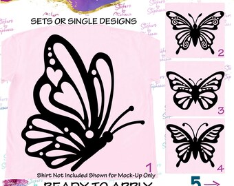 Butterfly Butterflies Graphic Ready-to-Apply Iron-On Transfer