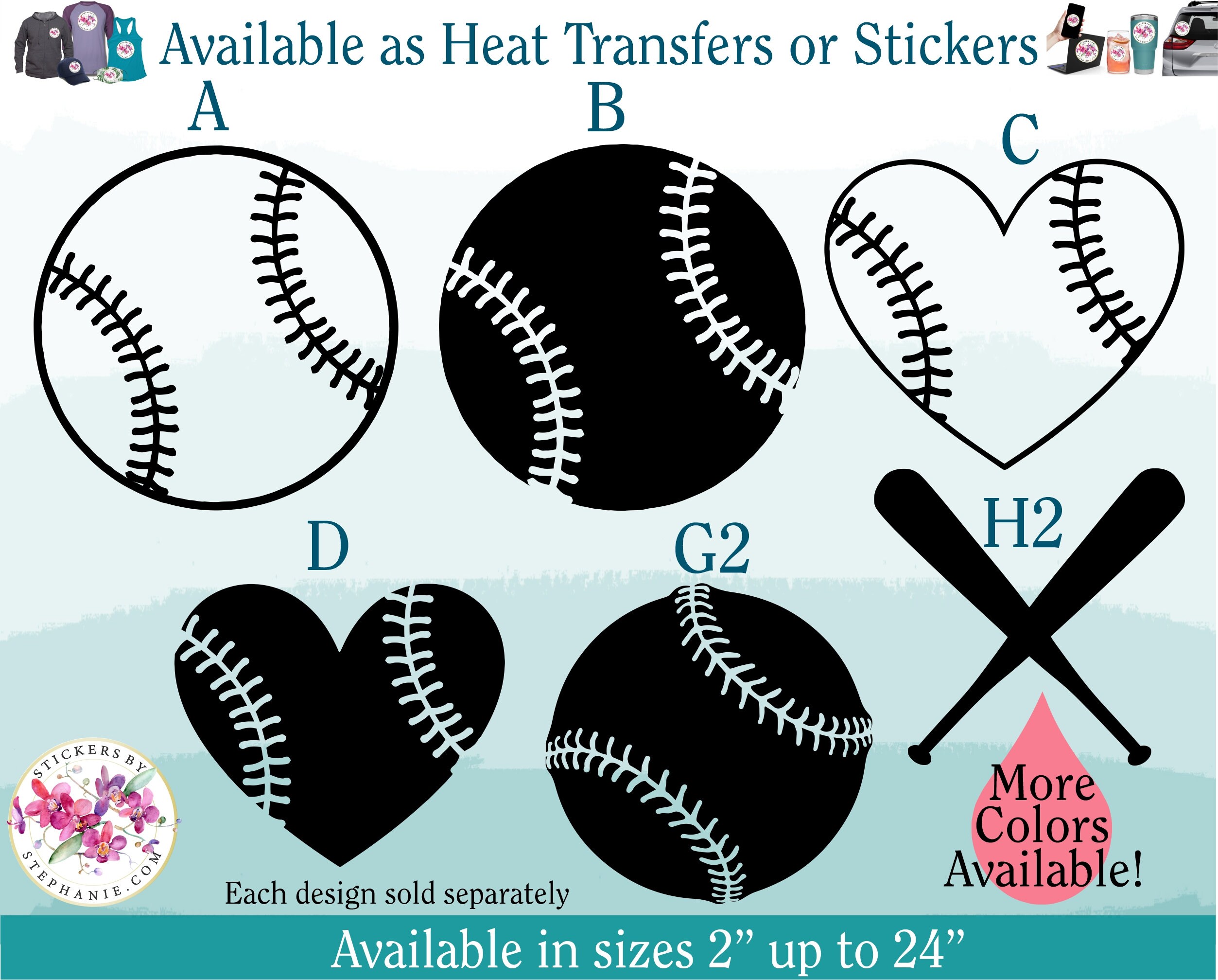 softball iron on transfers