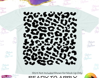 Leopard Cheetah Print Spots Ready-to-Apply Iron-On Transfer or Sticker