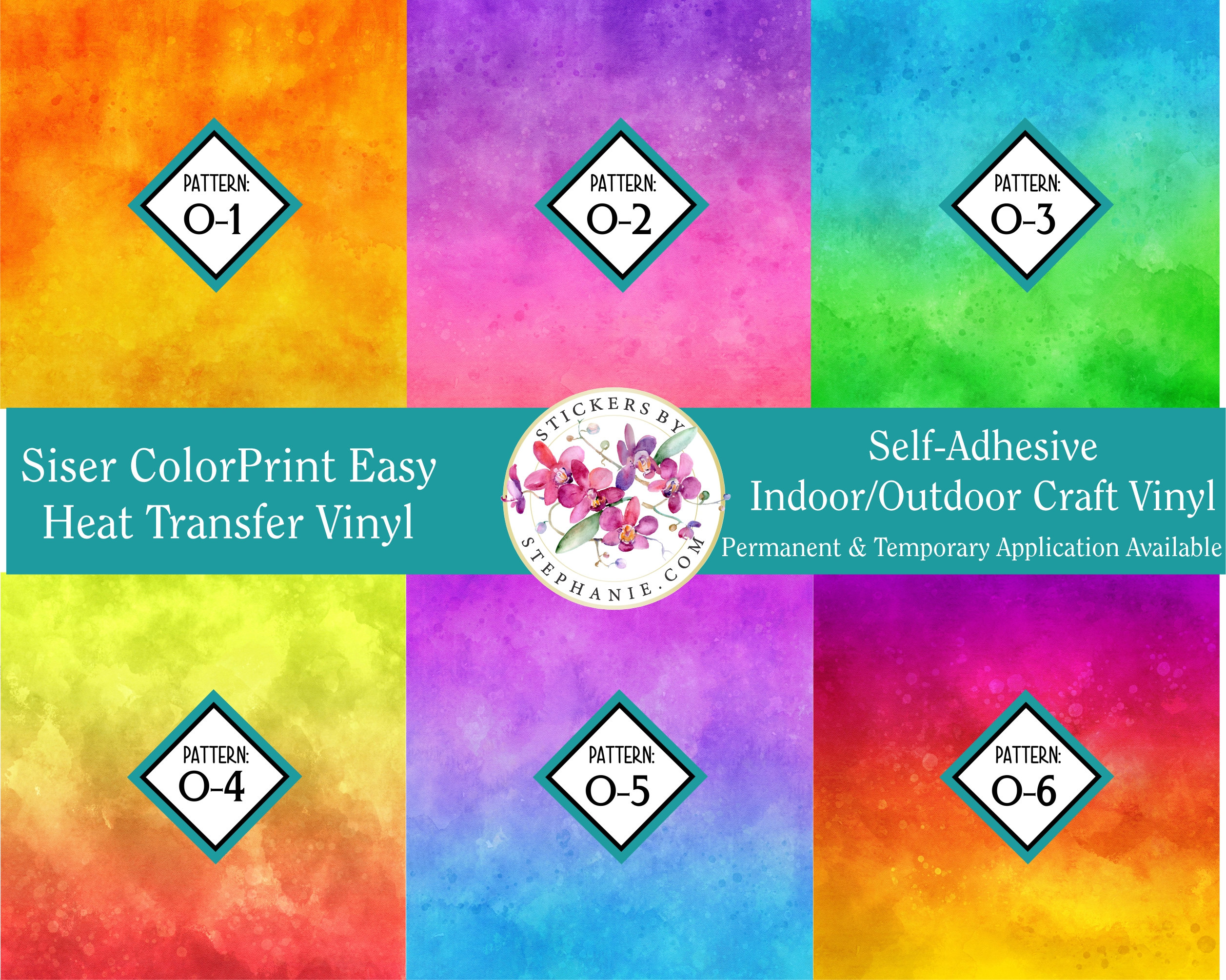 Custom Printed HTV Heat Transfer Vinyl or Craft Vinyl Adhesive Etsy