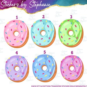 Donut Two Sweet Ready-to-Apply Iron-On Transfer image 3